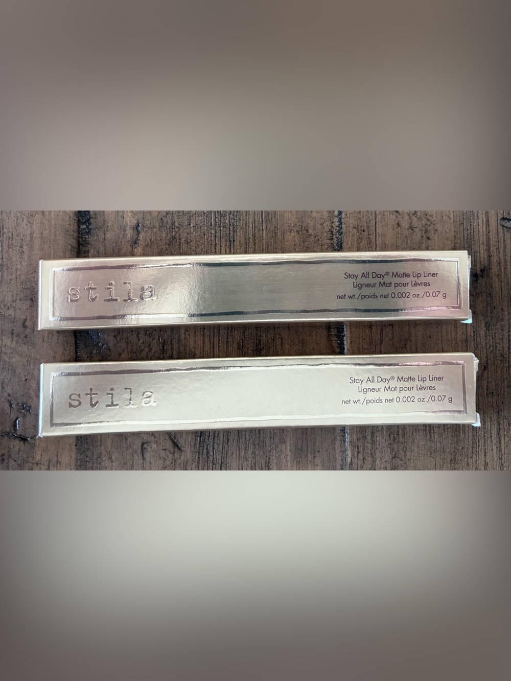 Set of 2 Stila Stay All Day Matte Lip Liners in Resilience & Persistence NIB